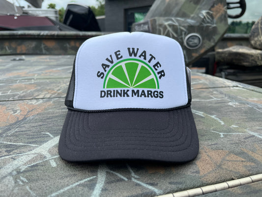 Katydid Save Water Drink Margs Foam Trucker Hat