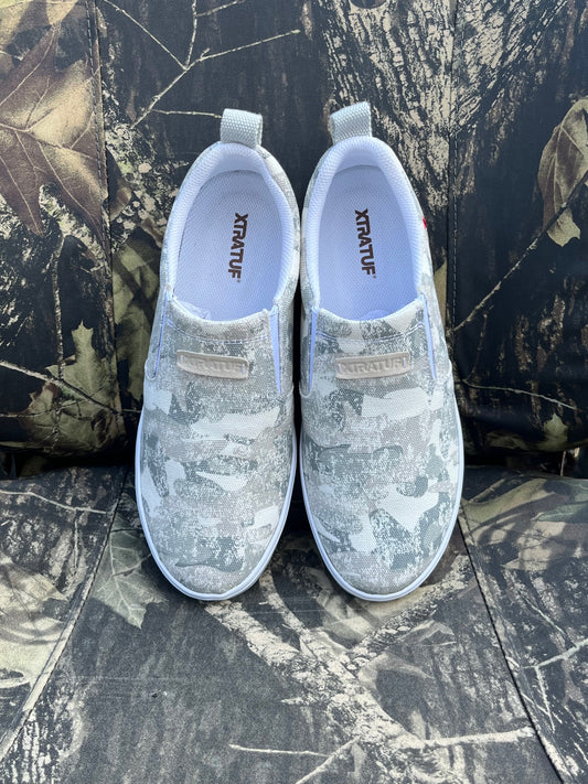 XtraTuf Women's Deck Shoe - Sharkbyte White Camo
