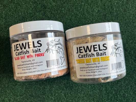 Jewel's Catfish Fiber Bait Jars