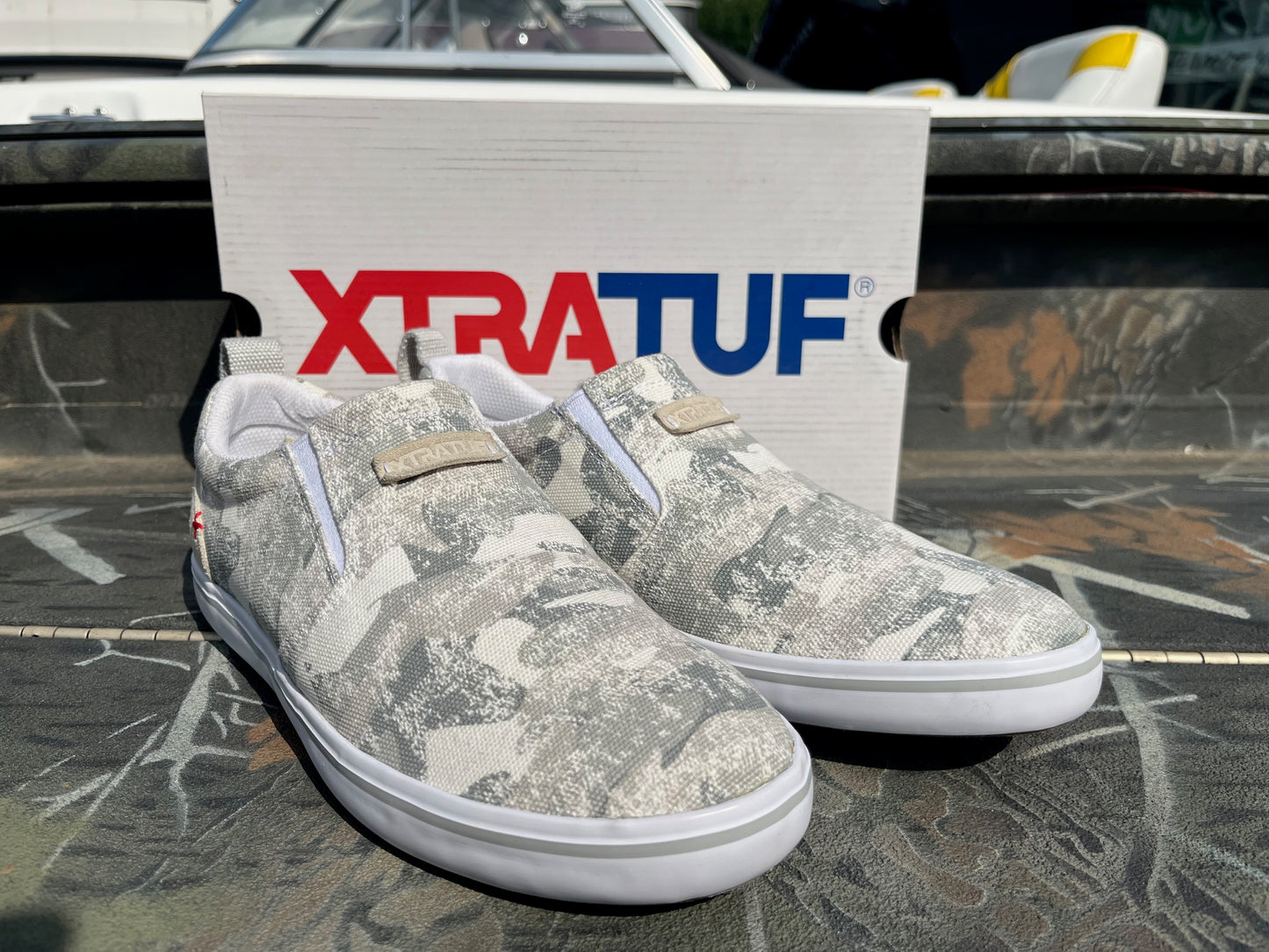 XtraTuf Women's Deck Shoe - Sharkbyte White Camo