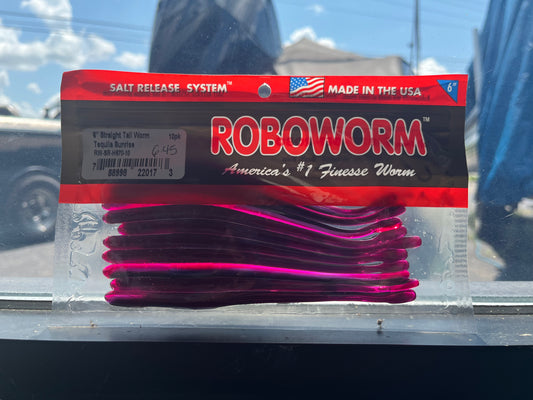 Roboworm 6" Straight Tail