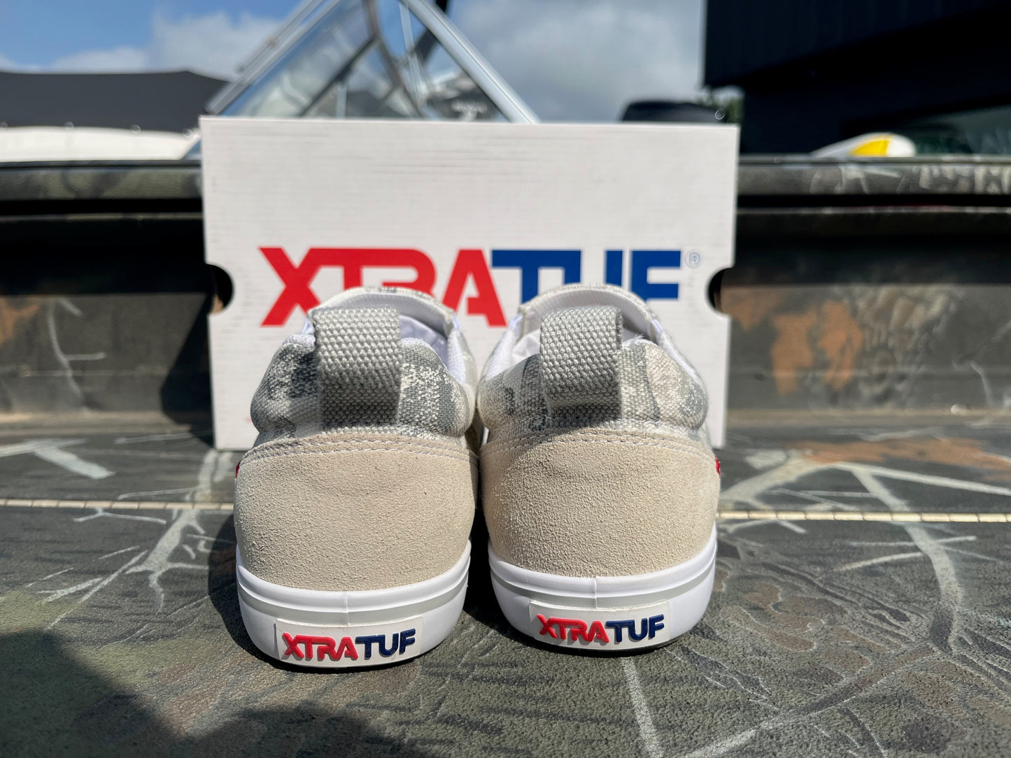 XtraTuf Women's Deck Shoe - Sharkbyte White Camo