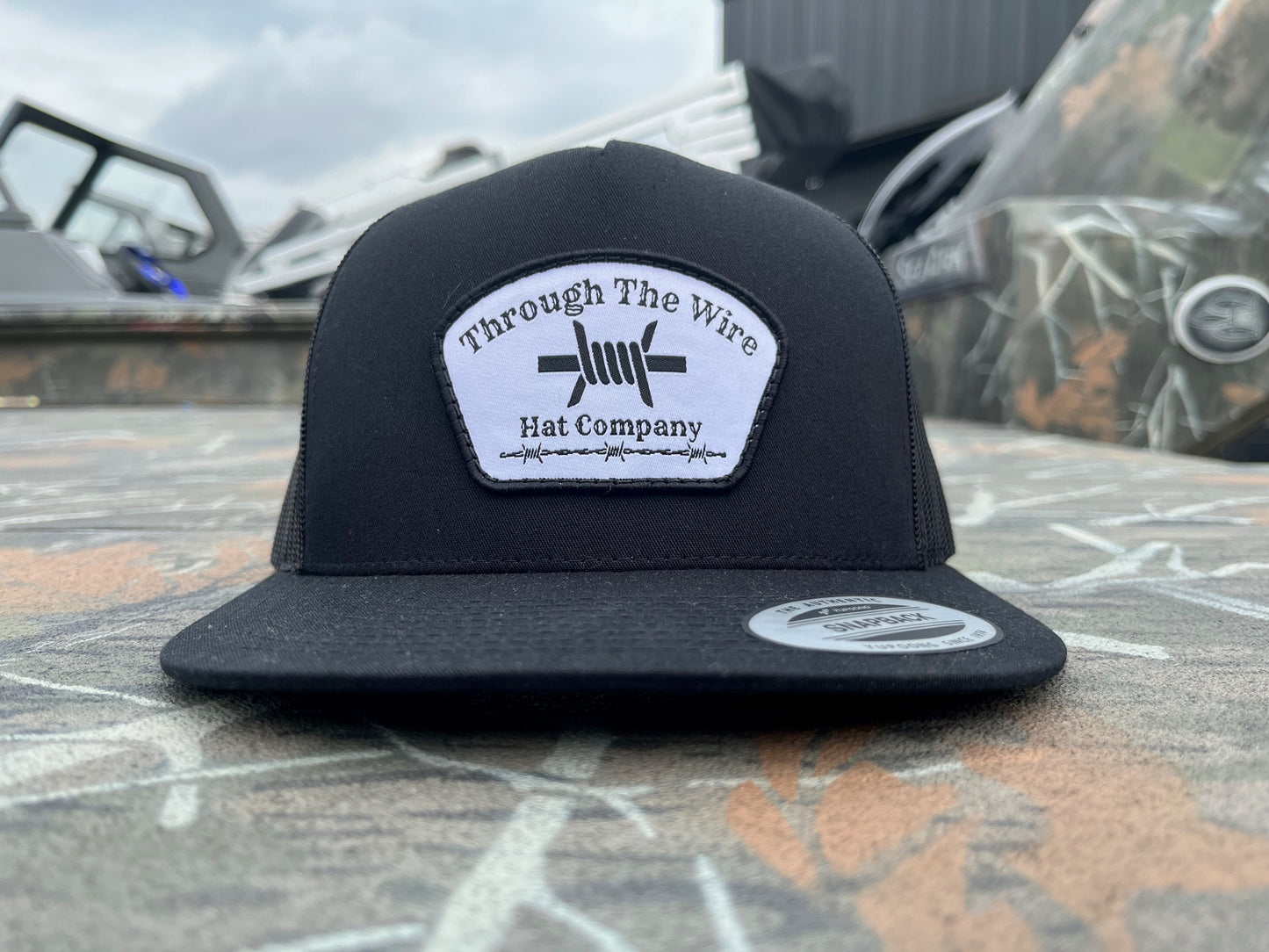 Though the Wire Five Panel Trucker Hat