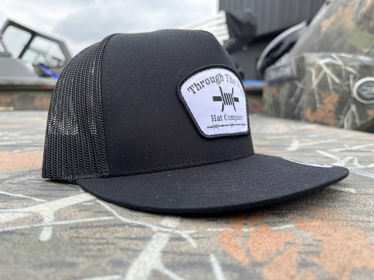 Though the Wire Five Panel Trucker Hat