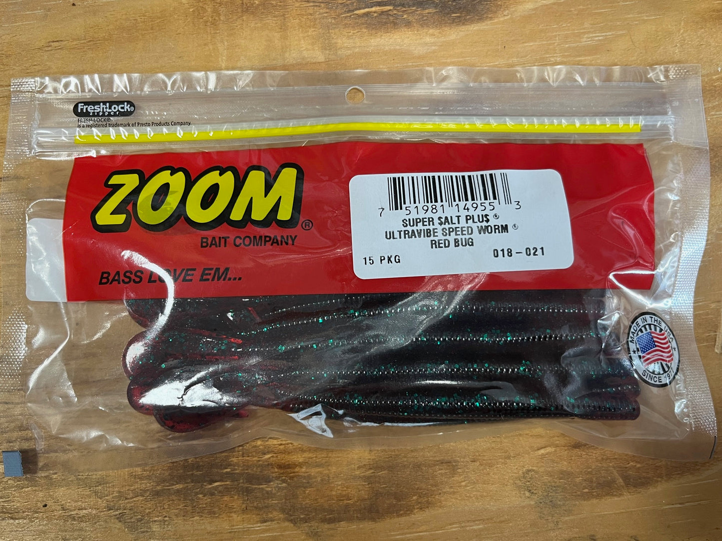 Zoom Baits UV Speed Worm