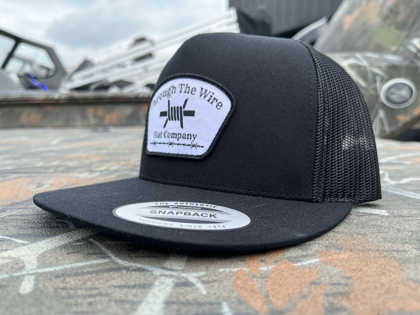 Though the Wire Five Panel Trucker Hat