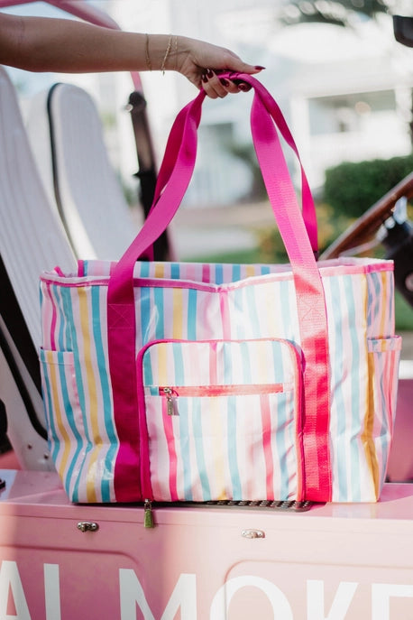 Katydid Multicolored Stripes Foldable Tote