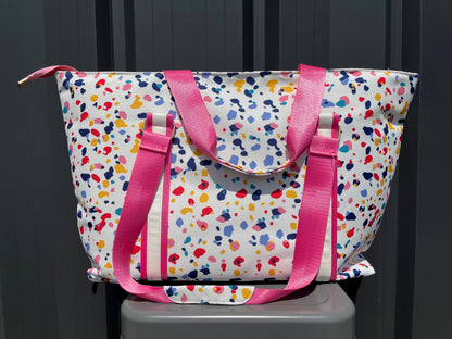 Katydid Rainbow Cheetah Weekender Bag