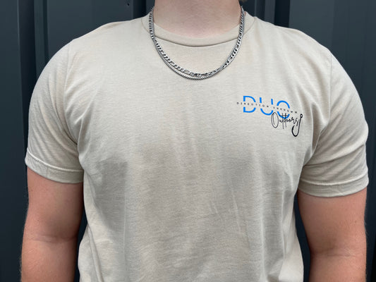 Logo Tee in Tan
