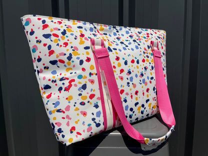 Katydid Rainbow Cheetah Weekender Bag