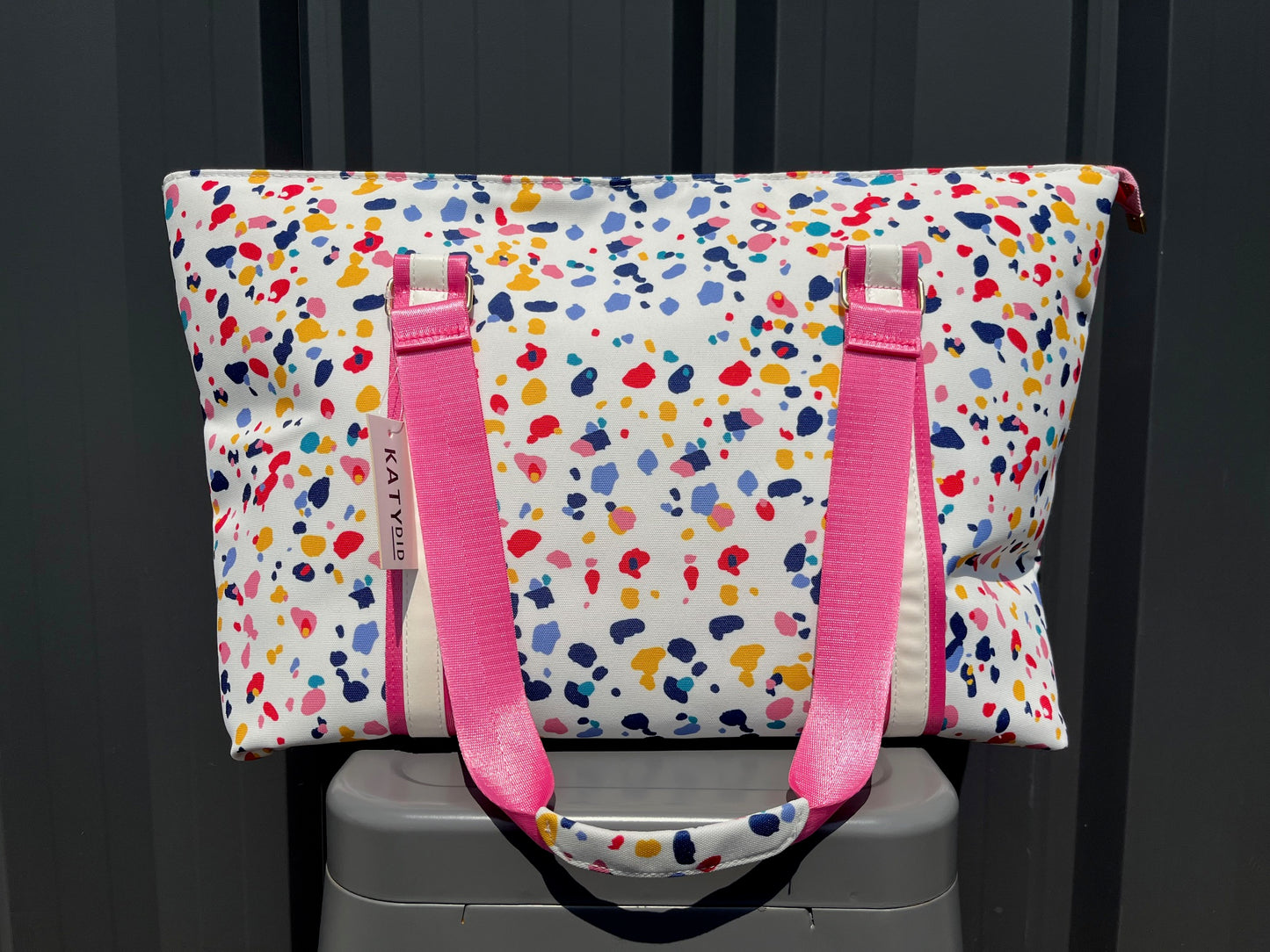 Katydid Rainbow Cheetah Weekender Bag
