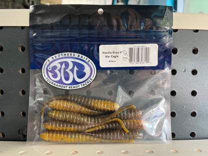 3 Brothers Baits Winged Needle Shad (5")