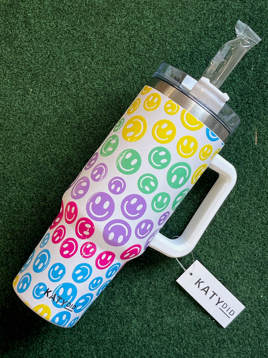 Katydid Happy Face Tumbler