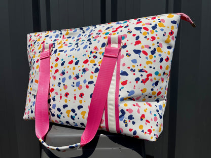 Katydid Rainbow Cheetah Weekender Bag