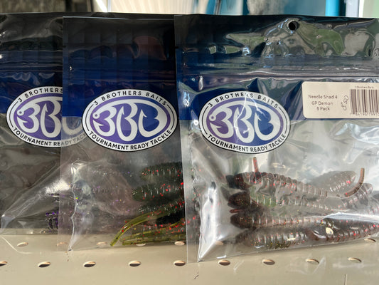 3 Brothers Baits Winged Needle Shad (4")