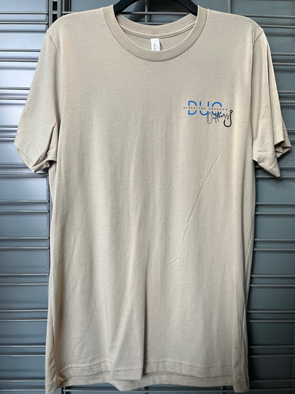 Logo Tee in Tan